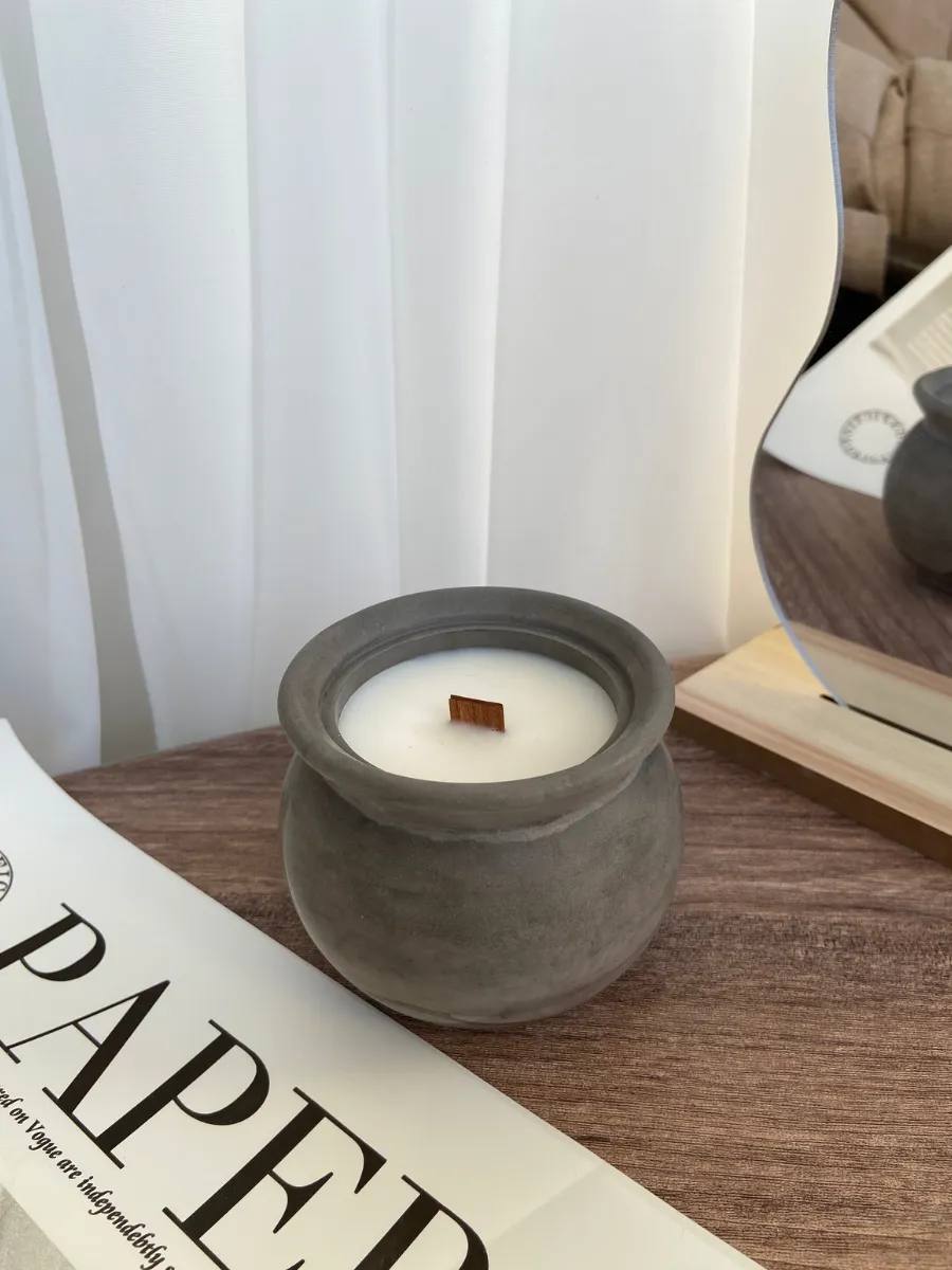 Handmade Scented Candle — Midnight Forest (Pine, Cedar & Smoky Amber)